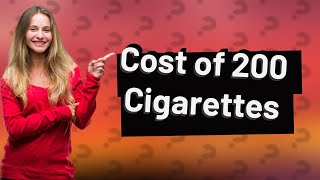 How much is 200 cigarettes in Italy [upl. by Sido826]