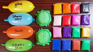 Making Slime with funny Balloons and Clay  Satisfying Slime video [upl. by Dnarud]