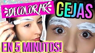 DECOLORAR  ACLARAR LAS CEJAS EN 5 MINUTOS Crema Decolorante DELIPLUS  MyPerfectMakeUp [upl. by Marcile]