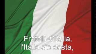 Inno nazionale  Inno di Mameli  Fratelli dItalia con testo with lyrics [upl. by Rairb]