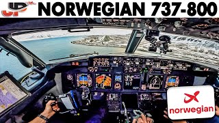 Norwegian 737800 ❄️Arctic Cockpit Adventure to Svalbard🇳🇴 [upl. by Rubi]