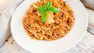 Spaghetti bolognese  wyjątkowy makaron z mięsem [upl. by Babette]