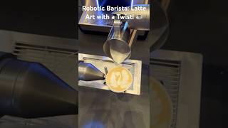 ☕️ Robotic Barista Latte Art with a Twist ☕️ robot barista coffee future [upl. by Damick]