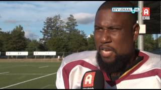 Interview Errol Zeefuik Alphen Eagles na verloren finale Tulip Bowl [upl. by Einwahs621]