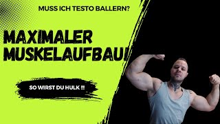 Maximaler Muskelaufbau Muss ich Testo ballern So wirst du Hulk [upl. by Willie886]