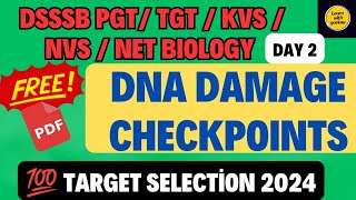 BIOLOGY FOR DSSSB EXAM  DSSSB PGT Biology previous year question paper TGT KVS NVS NET biology [upl. by Venable39]