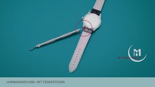 TUTORIAL  MARBURGER Uhrband  Uhrenarmband wechseln [upl. by Relyhs376]