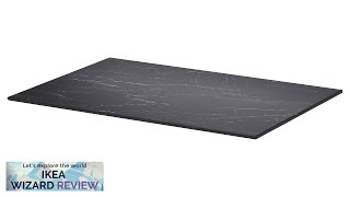 TOLKEN IKEA Countertop black marble effectfoliated board Review [upl. by Gabriello]