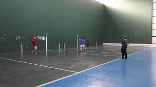 Frontenis Valencia liga DH Cheste B Silla A 14924 GerardoPedro 1er set 2ªparte [upl. by Mcneely]