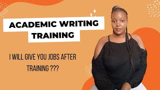 ACADEMIC WRITING JOBS  Academic writing tutorial full course [upl. by Rabjohn903]