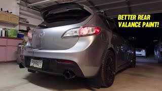 Painting Rear Valance on Mazdaspeed3 [upl. by Aihsek]