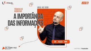 🔴PESQUISA DE MARKETING A Importância das Informações [upl. by Titania911]