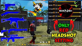 Free Fire Headshot setting 2024 ⚡ 200 Sensitivity Settings ⚙️ Sensitivity  Hud Settings Free Fire [upl. by Karylin]