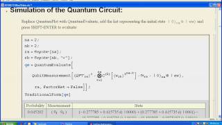 Shors Algorithm in Mathematica [upl. by Mathre]