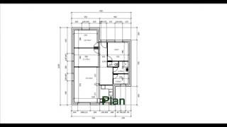 Plan de maison plainpied 3 chambres traditionnelle [upl. by Koser]