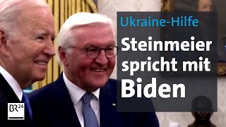 UkraineHilfe Steinmeier spricht mit Biden  BR24 [upl. by Sisi462]