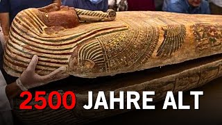 Archäologen öffnen 2500 Jahre alten Mumiensarg und machen einen spektakulären Fund [upl. by Suoivatnom]