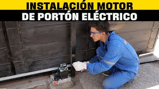 Instalación de motor eléctrico para portón I Taller del especialista [upl. by Suirauqed426]