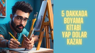 5 DAkikada Boyama Kitabi Yaparak Para Kazanma etsy dolarkazan pasifgelir dropshipping [upl. by Bourque]