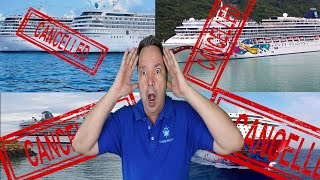 CRUISE NEWS  MORE CRUISE LINES CANCEL SAILINGS [upl. by Ardeahp]