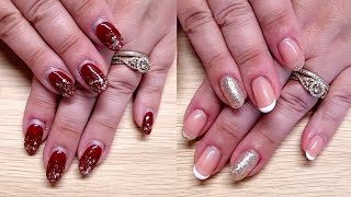 Infill sculpture gel nails tutorial [upl. by Enetsirhc]