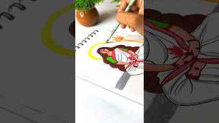 Durga thakur drawing shorts maadurga drawing art shortsfeed durgapuja [upl. by Anaidni407]