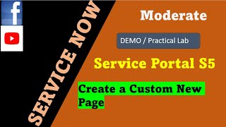 ServiceNow Service Portal Session 5  Create a custom new page in portal  ServiceNow Service Portal [upl. by Ettelegna593]