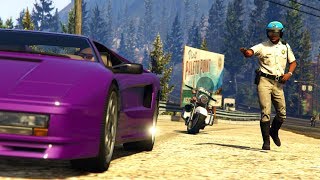 Grand Theft Auto V  Highway Chase [upl. by Gretna287]