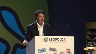 Renzi alla Leopolda quotMio padre dice di sbagliare strategia ma ho fiducia nella magistraturaquot [upl. by Web]