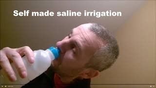 DIY Saline irrigation  dry stuffy nose sinus infection and secretions  also for ENS condition [upl. by Anthiathia]