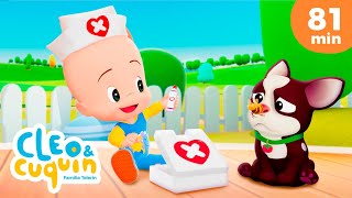 Doctor Cuquín 🩺 y más canciones infantiles para bebés con Cleo y Cuquín [upl. by Eirehs924]