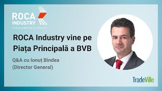 ROCA Industry vine pe Piața Principală a BVB [upl. by Perlis]