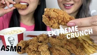 EXTREME CRUNCH ASMR NO Talking  KFC HOT WINGS  NE Lets Eat amp SAS ASMR [upl. by Edeline]