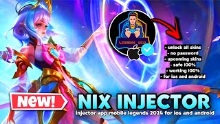 BEST INJECTOR IN ML UNLOCK ALL SKINS FOR iOS AND ANDROID NO PASSWORD NIX INJECTOR ML 2024 [upl. by Lydon]