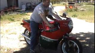 Starting a Mike Hailwood replica [upl. by Letnohs]