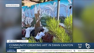 Community creating art in Swan Canyon [upl. by Duky]