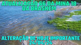 Atualização 66 da mina 18 da BRASKEM no Mutange  Maceió  Alagoas Brasil visto de cima em 4K [upl. by Barger528]