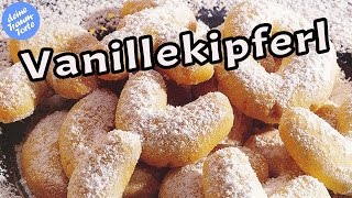 Vanillekipferl Rezept Einfach amp Schnell  Plätzchenrezepte  Kekse backen  Plätzchen backen [upl. by Rednasxela]