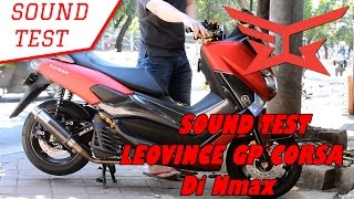 Sound test  Leovince GP Corsa Carbon Yamaha Nmax 155 [upl. by Pejsach]