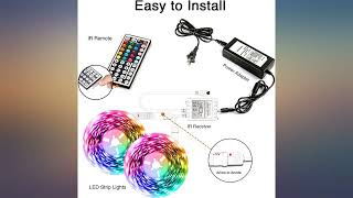 100ft Led Lights for Bedroom dalattin Led Strip Lights Color Changing Lights with review [upl. by Asilram839]