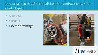 Comment mettre à profit l’impression 3D dans le domaine de la maintenance [upl. by Adoc]