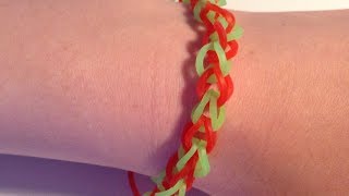 Rainbow loom Nederlands basis armbandje [upl. by Hutchings847]