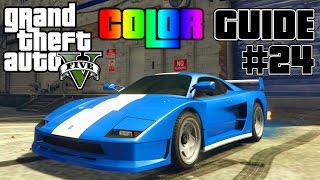 GTA V  Ultimate Color Guide 24  Grotti Turismo Classic Best Color Combinations [upl. by Hgeilyak772]