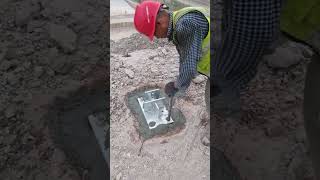 Wire mesh ground anchor cement mortar fixing process [upl. by Naul]