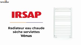 PRÉSENTATION  Venus IRSAP  Sèche serviettes incurvé blanc 386W [upl. by Maggee]