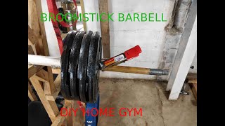 BROOMSTICK BARBELL  QUARANTINE HOME GYM [upl. by Phail]