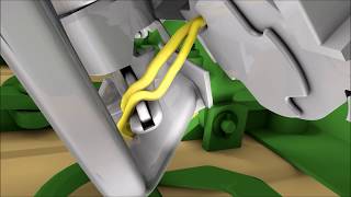 KRONE BiG Pack Large Square Baler Double Knotter Animation [upl. by Abigale]