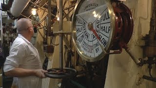 Ship Engine Room  Triple Expansion Steam Engines  SS Shieldhall [upl. by Nalra328]