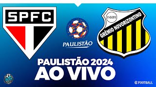 São Paulo x Novorizontino  COM IMAGEM  PAULISTÃO 2024 AO VIVO PES 2021 [upl. by Aneema590]