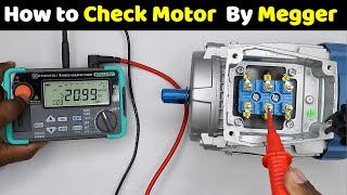 How to Check Motor with Megger  Induction Motor test with meggerElectricalTechnician [upl. by Theurer263]